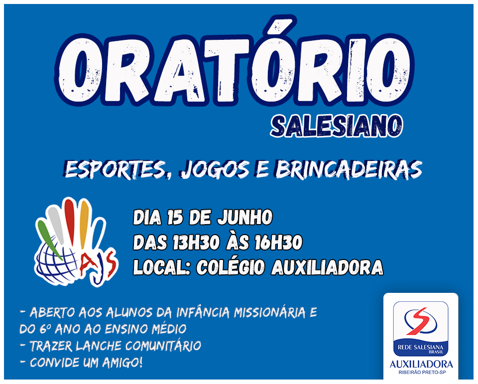 Oratório Salesiano acontece neste sábado