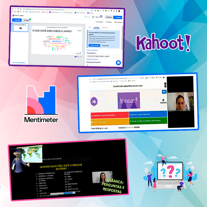 Aula de Geografia do 8º ano utiliza ferramentas Mentimeter e Kahoot