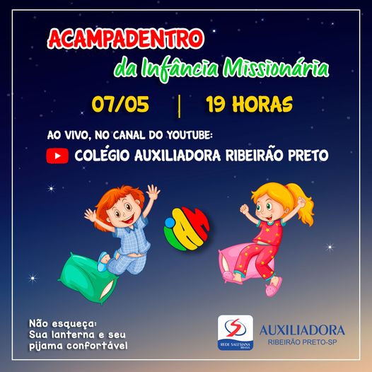 Pastoral do colégio promove mais um Acampadentro da Infância Missionária