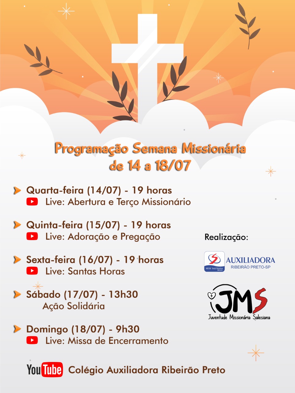 Programação da Semana Missionária 2021