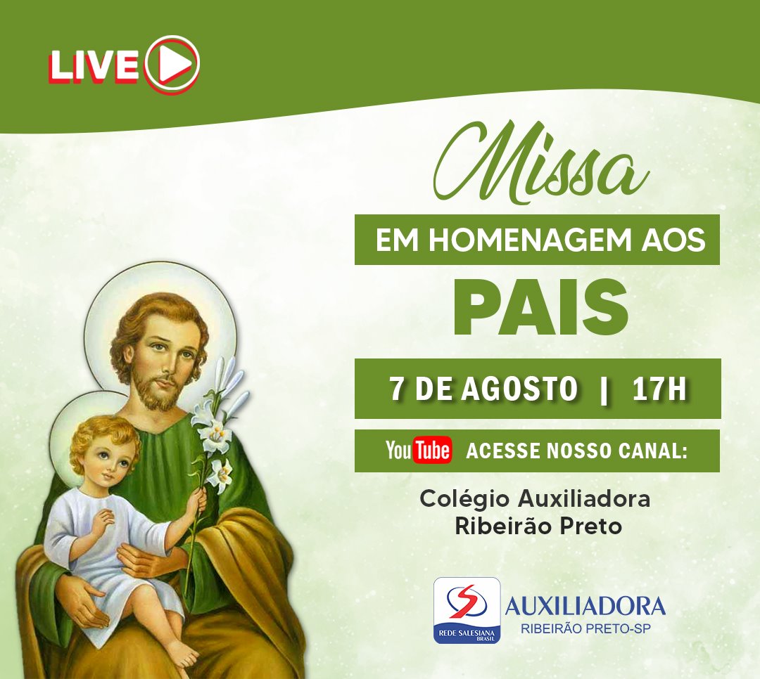 Missa  em ação de graças ao Dia dos Pais