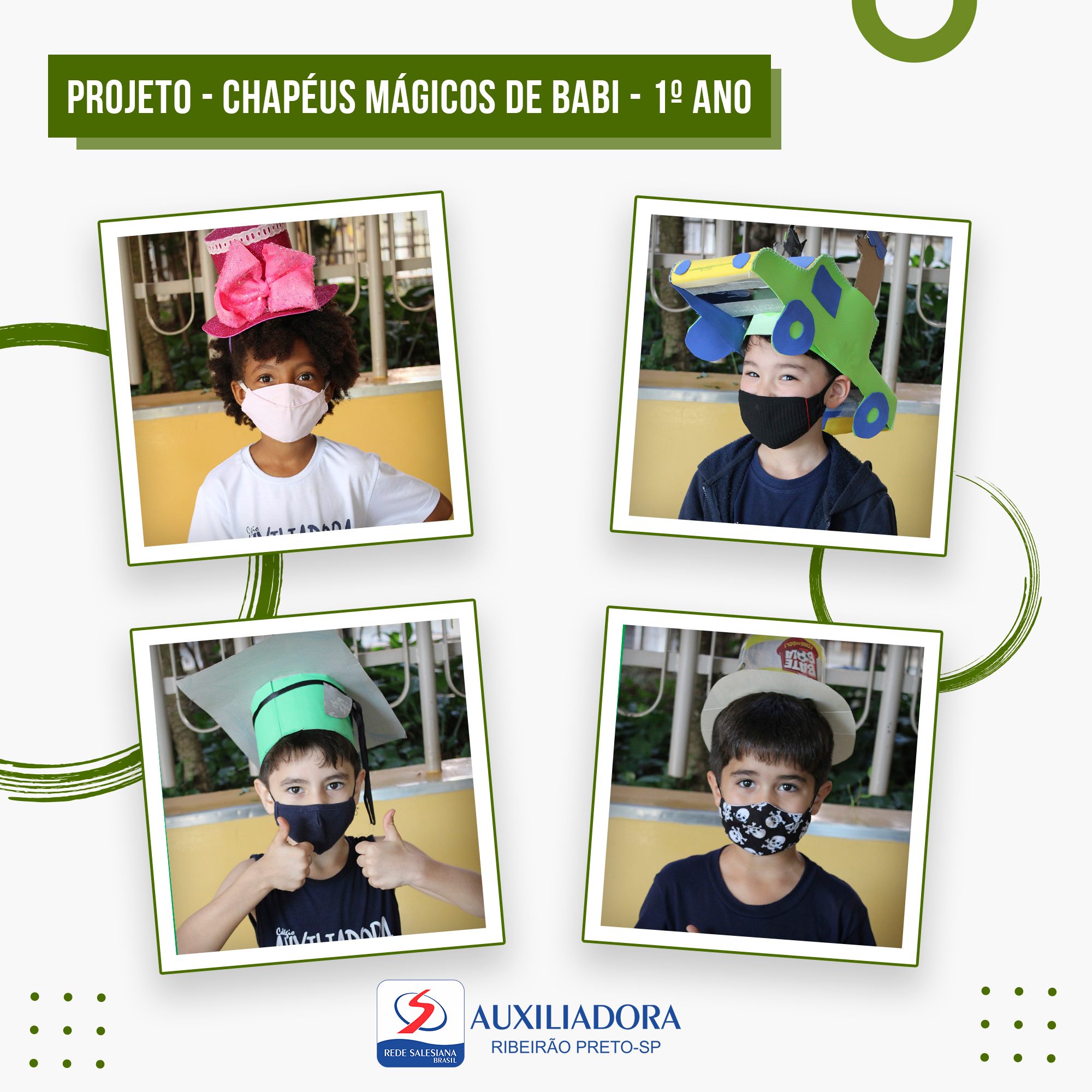 Livro Os Chapéus Mágicos de Babi" inspira atividade do 1º ano"