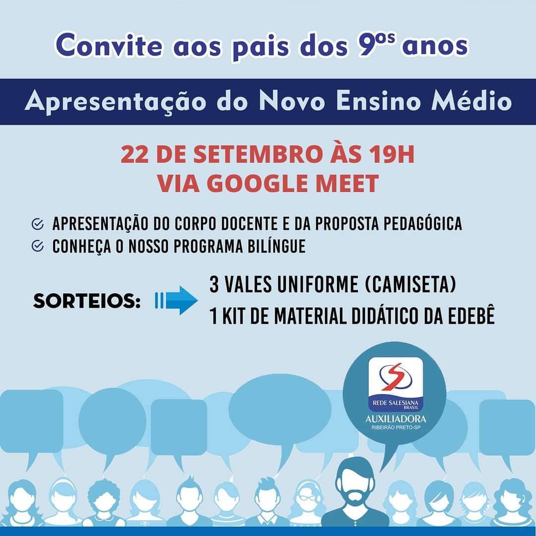 Convite especial - Conheça o Novo Ensino Médio