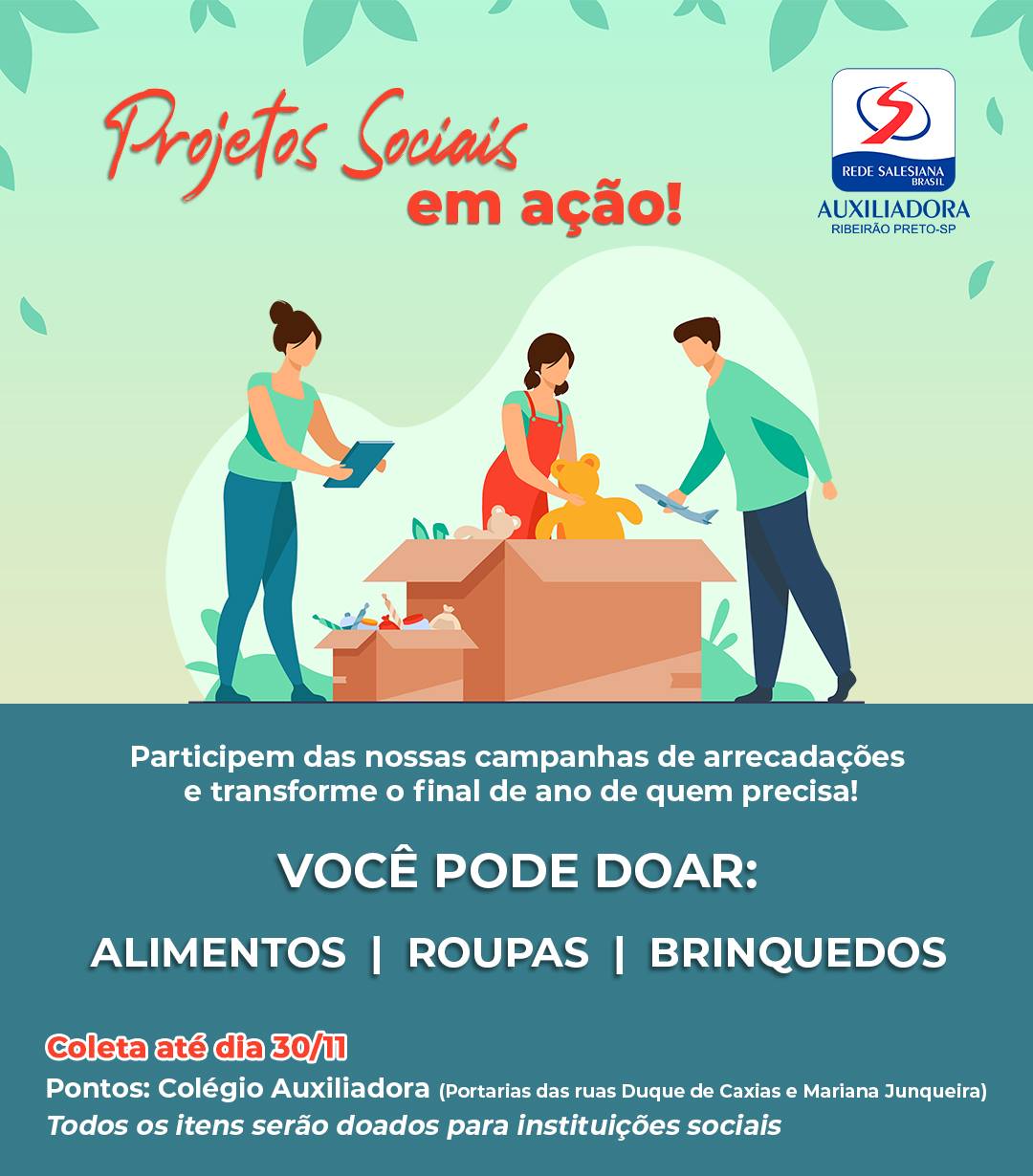 Turmas do Fundamental I promovem Projetos Sociais